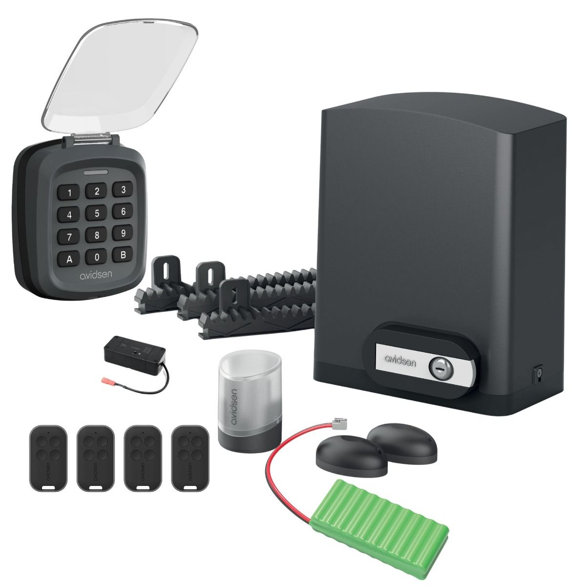 Kit de seguridad para motorización conectada Avidsen Orea Connect: código digital y batería de emergencia incluidos
