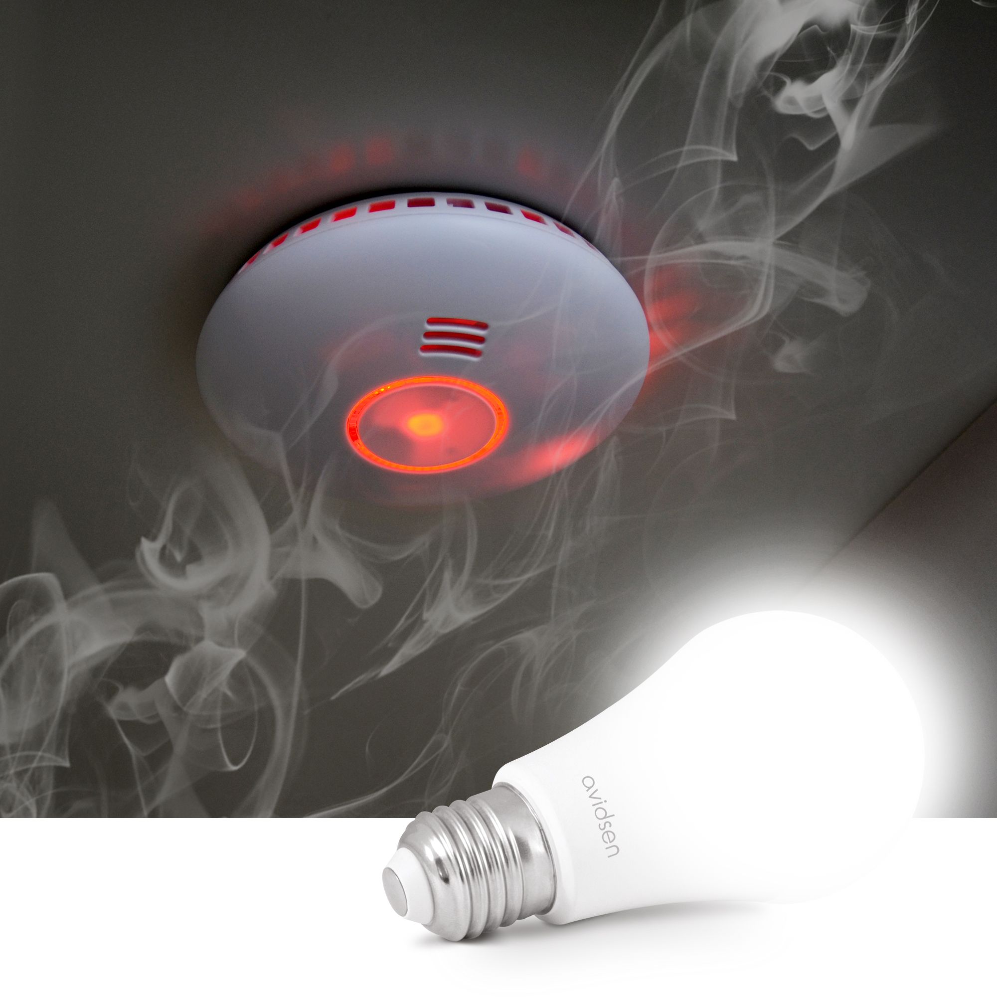 Avidsen Home: HomeSmoke combinado con bombillas conectadas