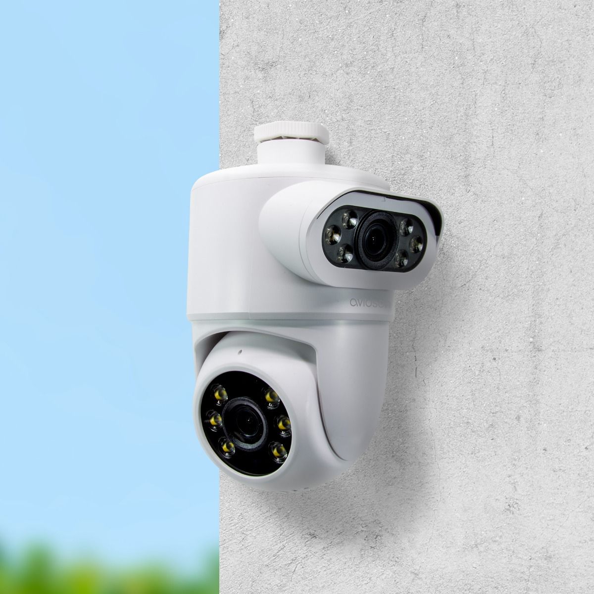 Vigila una zona más amplia con el doble objetivo