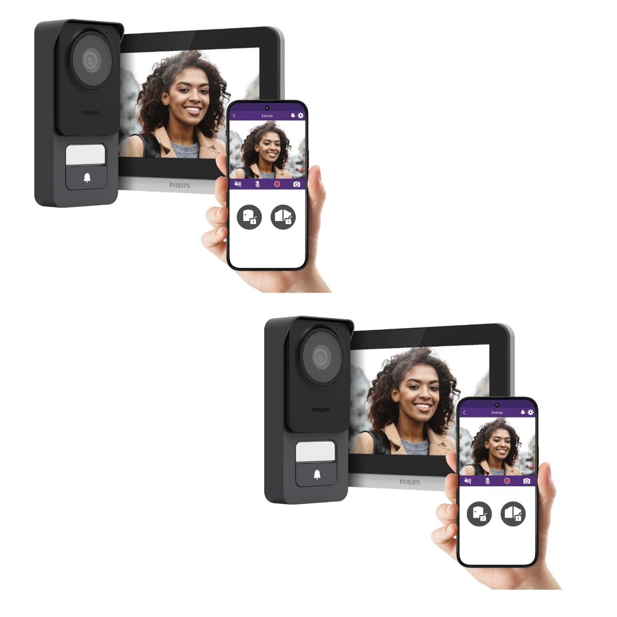 Lote de 2 videoporteros