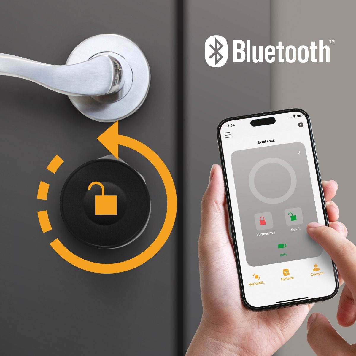 Extel Lock Cerradura con conexión Bluetooth