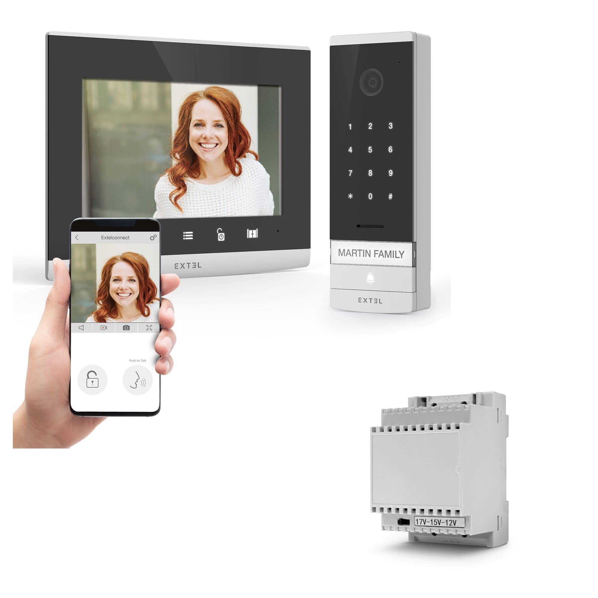 Un pack videoportero ideal para una instalación limpia.
