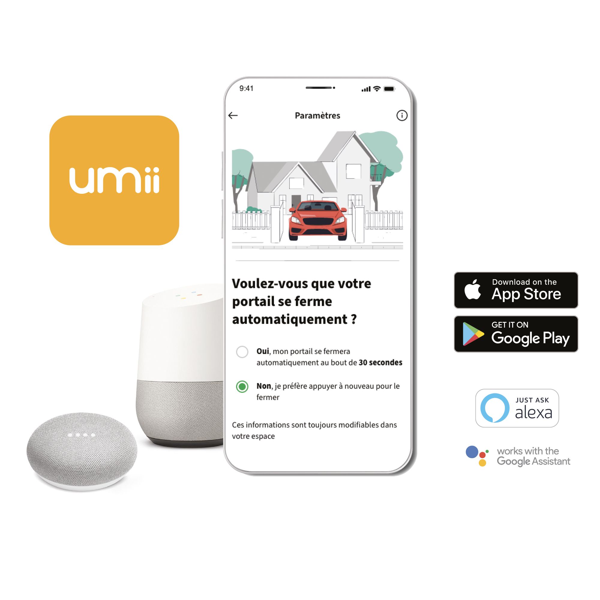 Todo se hace utilizando la aplicación gratuita Extel Umii