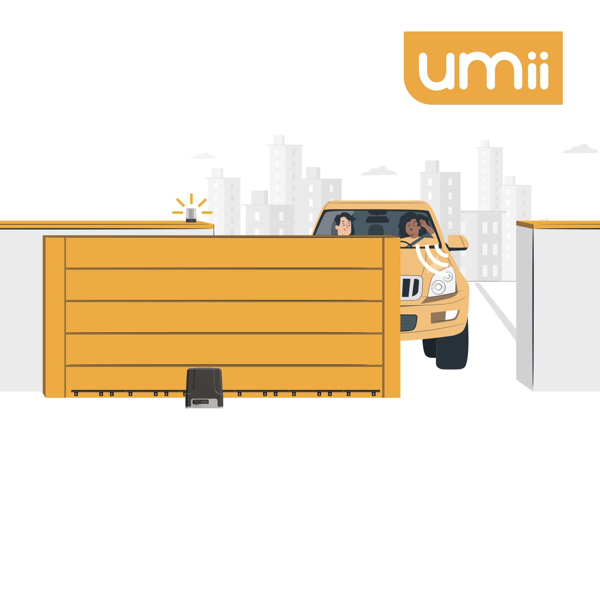 Motorización conectada para puertas correderas