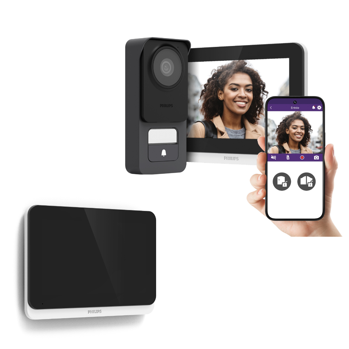 Este pack del videoportero Philips Connect 3 incluye