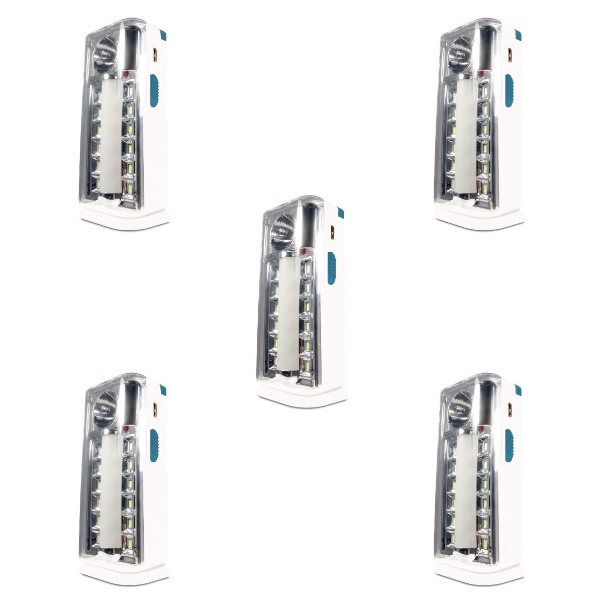 Lote de 5 lámparas de emergencia