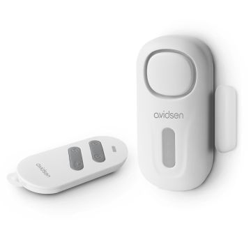 Mini alarma con mando a distancia Pequeño Doorguard Control Sirena 120 dB - Avidsen - 100022