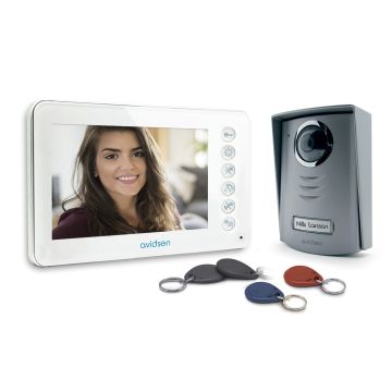 Avidsen YLVA 2+ + llaves de proximidad - Videoportero con lector RFID integrado Avidsen YLVA 2+ + llaves de proximidad - Videoportero con lector RFID integrado