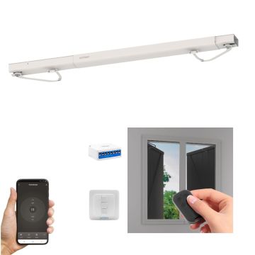 Motorización conectada para persiana abatible Avidsen Home Open W + 1 interruptor con cable