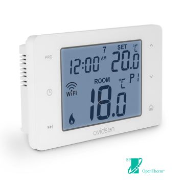 Termostato con cable conectado para caldera o bomba de calor no reversible Open Therm - Avidsen HomeFlow OT