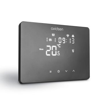 Termostato Wifi con cable negro - HomeTemp - Avidsen - 127073