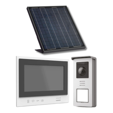 Videoportero solar e inalámbrico fácil de instalar con pantalla portátil - Thomson Air