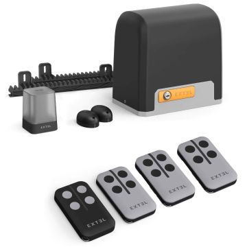 Kit de motorización conectada para puerta corredera: máx. 8 m/500 kg - XC500 + 2 mandos a distancia adicionales - Extel Umii