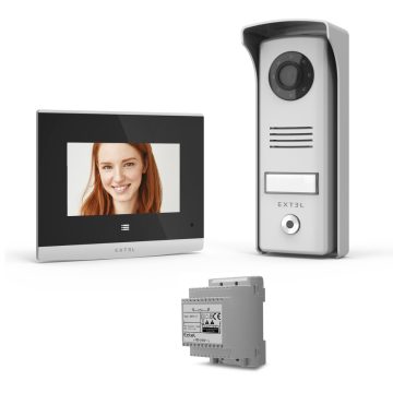 Videoportero con cable Extel Compact con adaptador modular