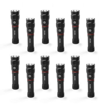 Lote de 12 linternas recargables Slyde King - Nebo