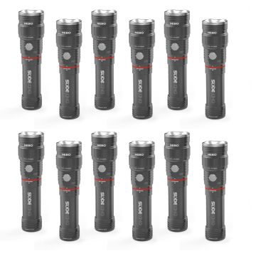 Lote de 12 linternas recargables Philex Slyde King - Nebo