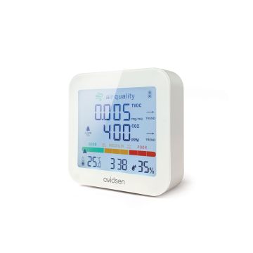 Estación de medición de la calidad del aire interior CO2 y COV - Avidsen - 107258
