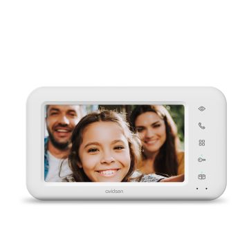 Pantalla adicional compatible con videoportero con cable Élia 2 familias - Avidsen - 112304