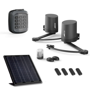 Motorización solar para puerta batiente Avidsen ORANE 510 + Teclado con código + 2 mandos a distancia adicionales (4 en total)