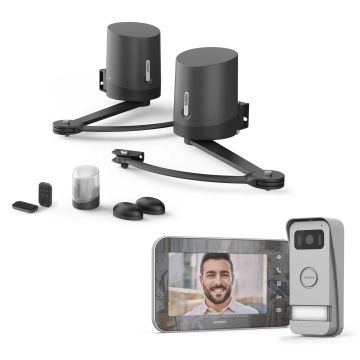 Avidsen ORANE510 Kit de Motorización para Cancelas Batientes de hasta 5m y 500kg + Videoteléfono Maya