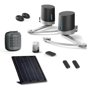 Motorización batiente Avidsen ORANE SE+ Digicode con alimentación solar + 2 mandos a distancia adicionales (3 en total)