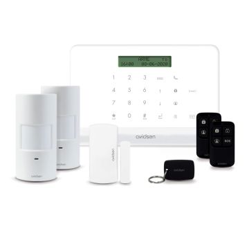 Kit de protección de alarma inalámbrico con detectores de movimiento/apertura HomeSecure - Avidsen - 127055