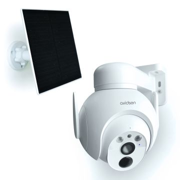 Cámara IP motorizada para exteriores 2,5K solar con batería HomeCam Battery 2,5 K PTZ - Avidsen - 127157