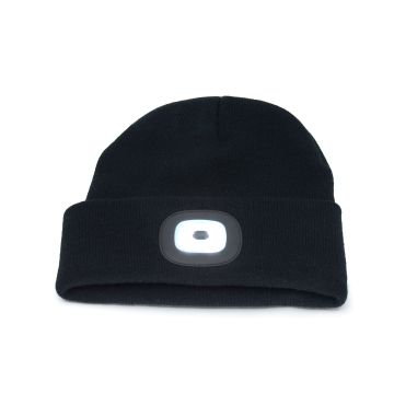 Gorro con linterna frontal integrada y LED recargables - EasyMate - 330309