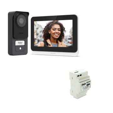 Philips WelcomeEye Connect 3K Videoportero con cable y conexión de calidad de imagen con transformador