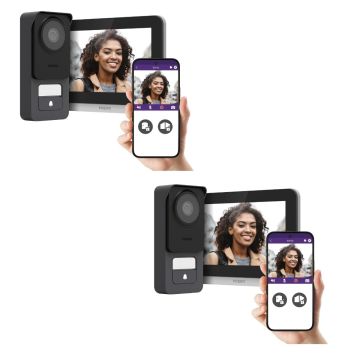 Lote de 2 videoporteros con cable conectados Philips WE Connect 3