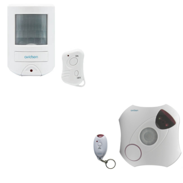 2 mini alarmas con detectores de movimiento